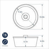 Nordic Ware Non Stick Aluminium Angel Cake Pan 24.5cm | Red