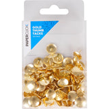 Paper Click Drawing Pins Gold Thumb Tacks 100pack