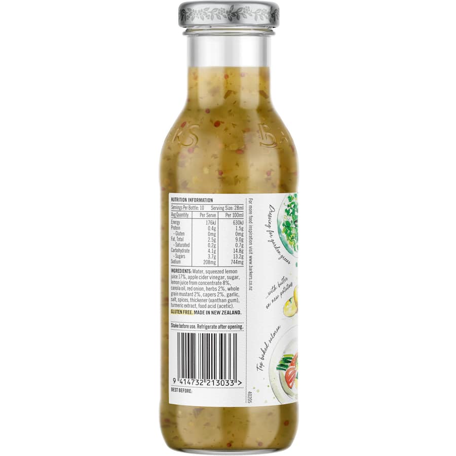 Barkers Mustard & Herb Dressing  280mL