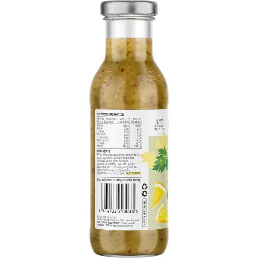 Barkers Mustard & Herb Dressing  280mL