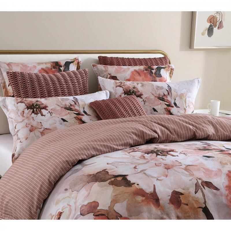 Private Collection Tessa Printed European Pillowcase | Peach