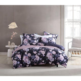 Platinum Macy Printed Velvet European Pillowcase | Violet