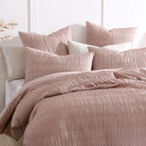 Platinum August Pick Stitch Crinkle European Pillowcase | Dusk