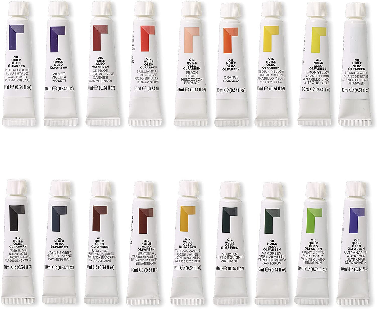 Reeves Oil Colour Sets - 18 x 10ml Tubes