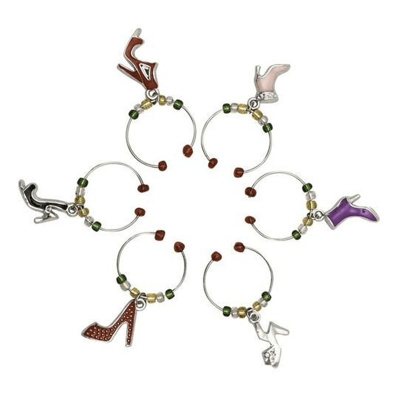 Avanti Wine Charms Shoes Set Of 6