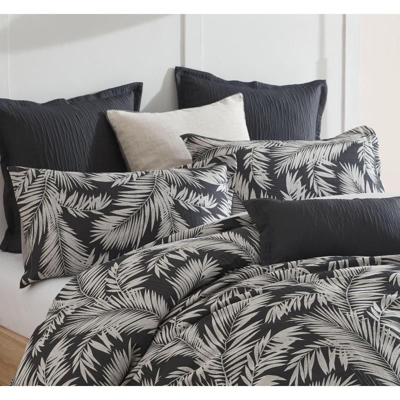 Platinum Villa Jacquard European Pillowcase | Black