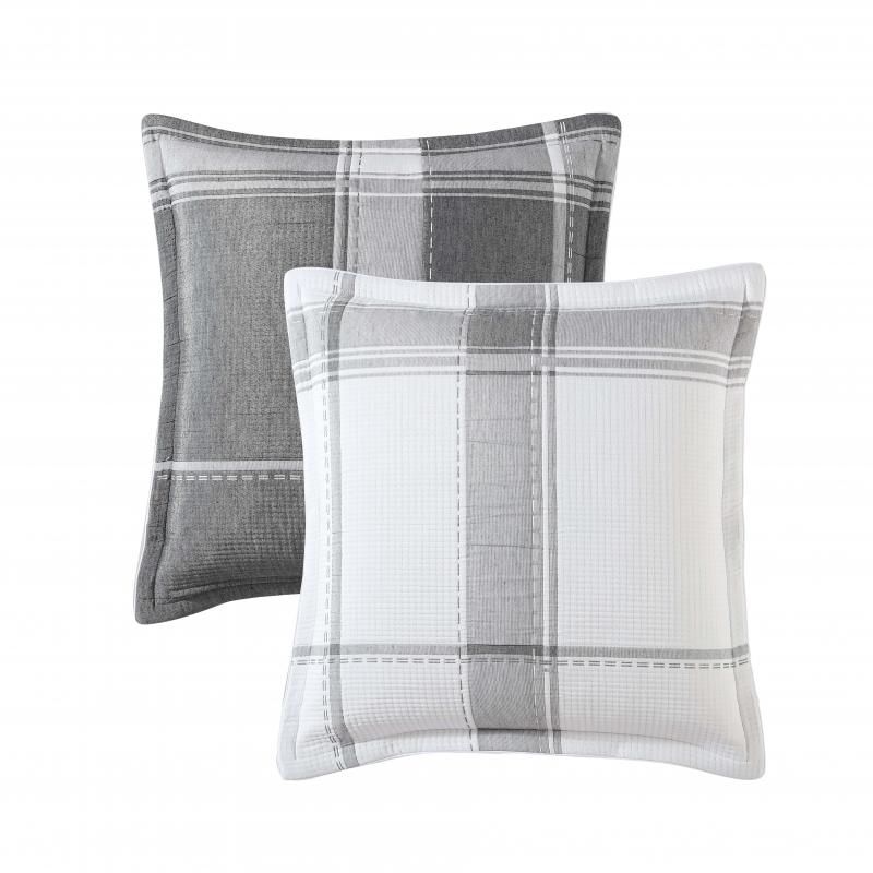 Private Collection Cannon Jacquard European Pillowcase | Charcoal