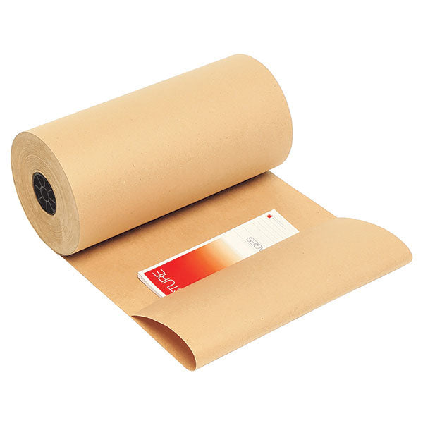 Marbig Kraft Paper Roll, 600mmx340m, strong and versatile for shipping, wrapping, and interleaving items.