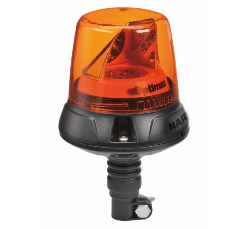 OPTIMAX LED ROTATING BEACON AMBER FLEXABLE POLE MOUNT