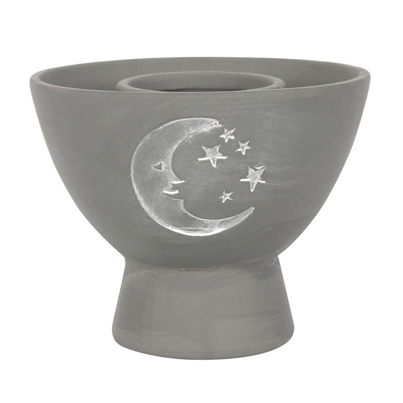 Moon Grey Terracotta Smudge Bowl
