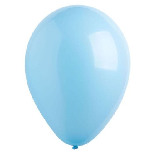 Bulk pack of 200 baby blue latex balloons, 30cm, perfect for festive decorations and celebrations.