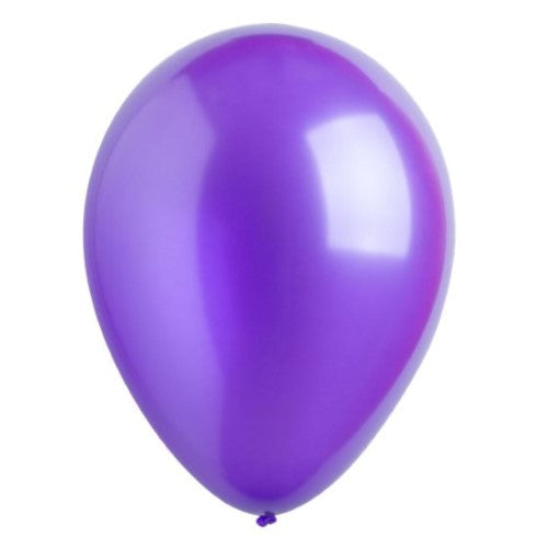 Bulk pack of 200 metallic purple latex balloons, 30cm each, perfect for elegant party decorations and celebrations.
