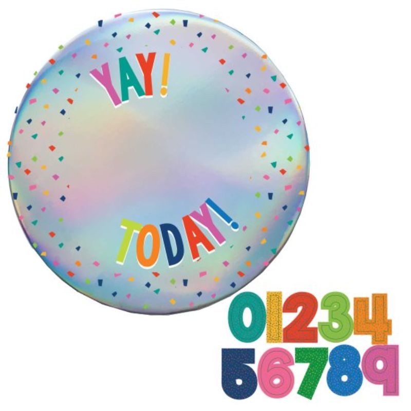 Set of 12 vibrant 15cm badges for birthdays, perfect for displaying ages, adding fun to any celebration.