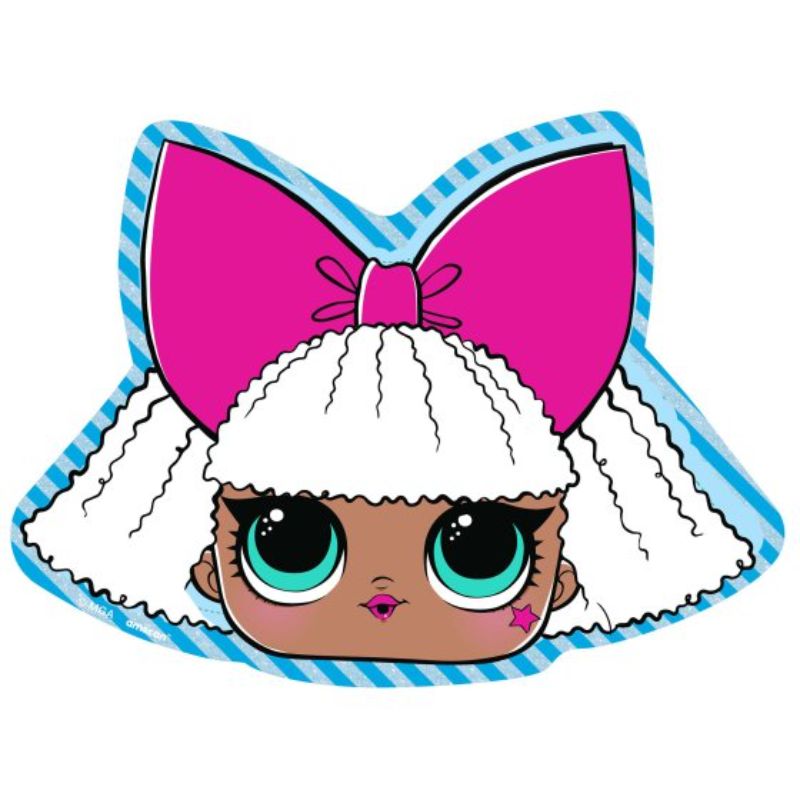 LOL Surprise Together 4EVA Shaped Paper Plates - Set of 8