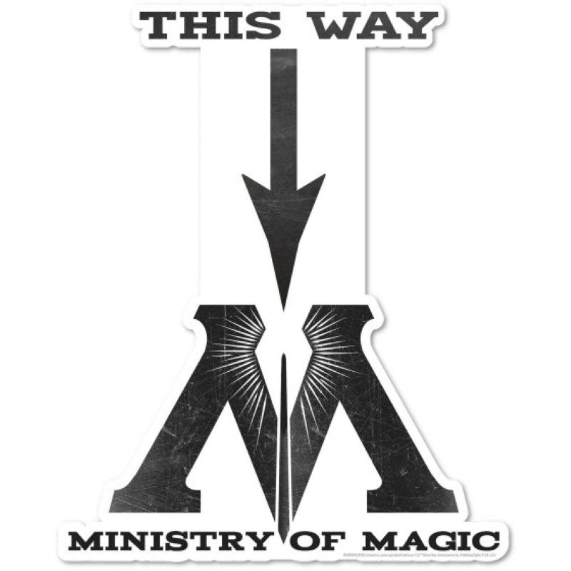 Harry Potter decal featuring iconic characters and symbols, perfect for decorating any space with a magical touch.