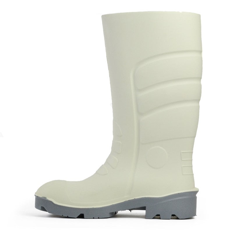 Gumboots - Bata Worklite Safety Toe White (Size: 5)