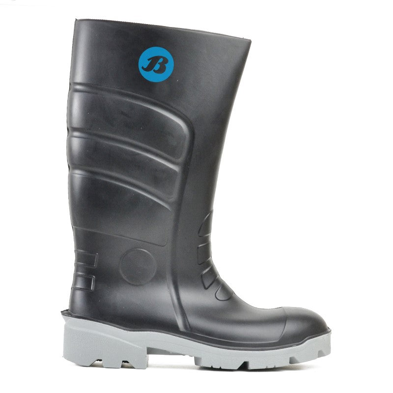 Gumboots - Bata Worklite Safety Toe Black  (Size: 4)