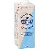 Liddells Milk Lactose Free Full Cream 1L