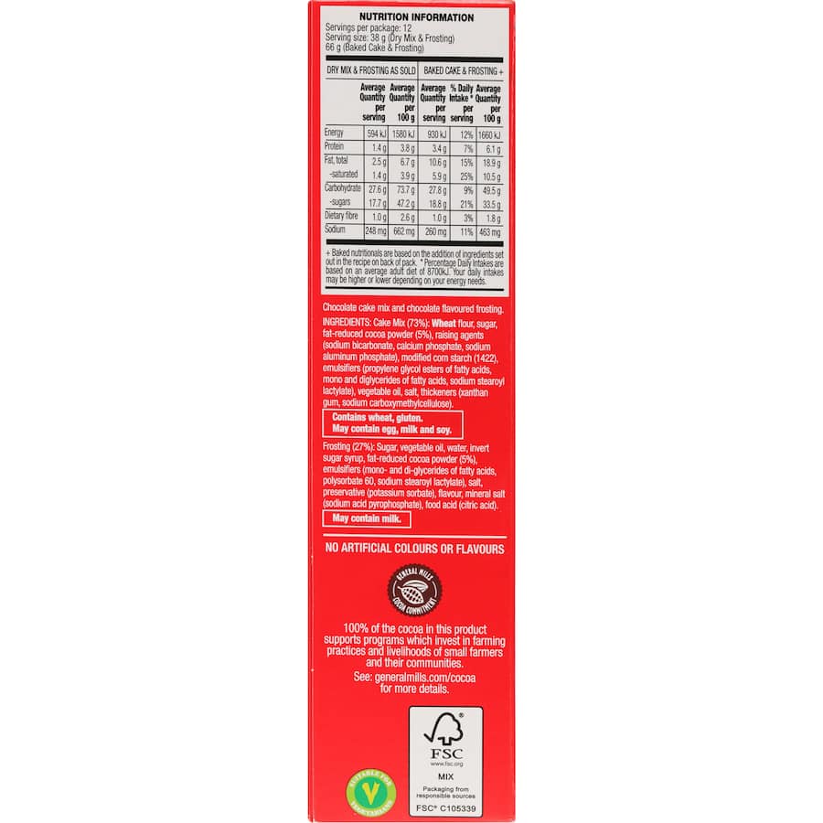 Betty Crocker Cake Mix Devils Food 450g