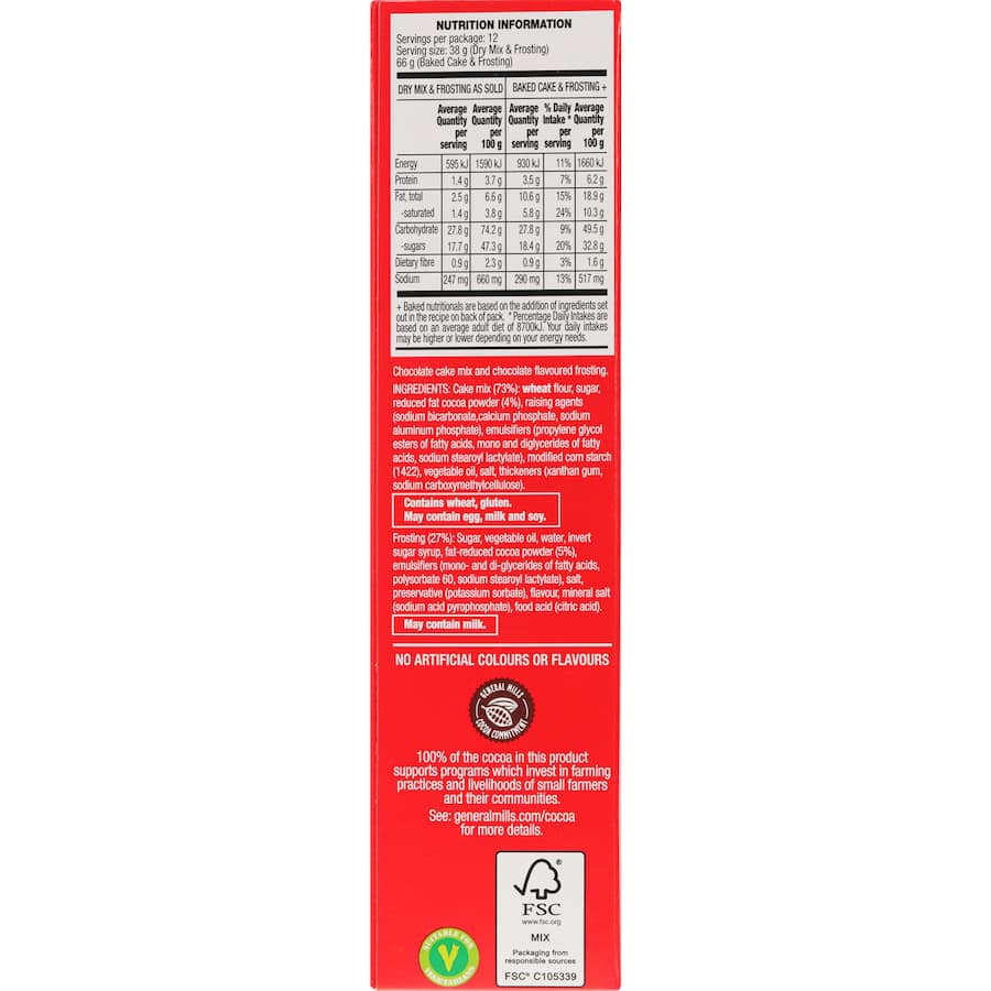 Betty Crocker Cake Mix Chocolate Fudge 450g