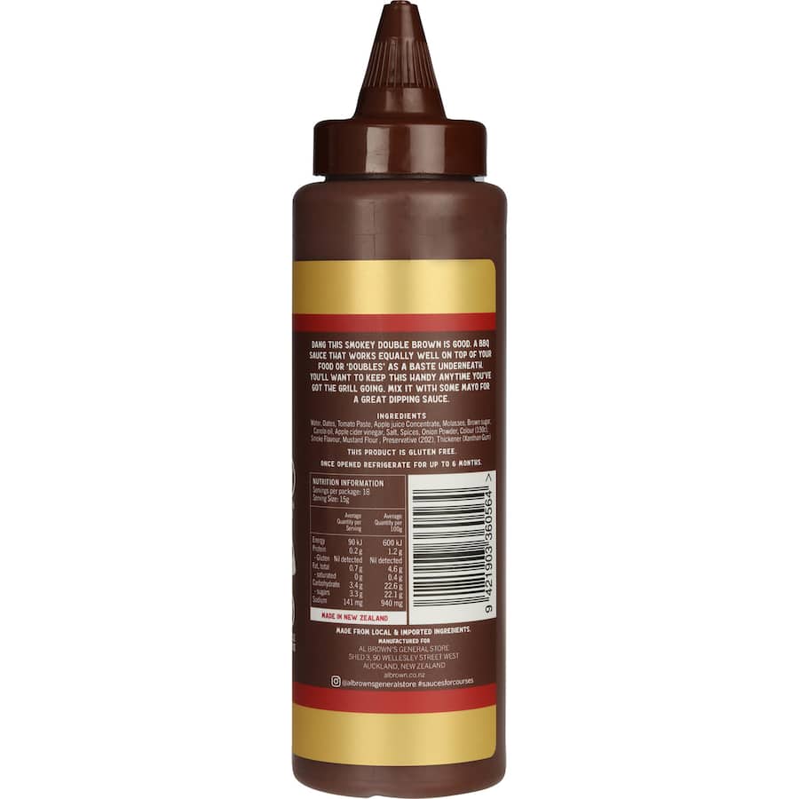 Al Brown Bbq Sauce Double Brown Bottle 270g