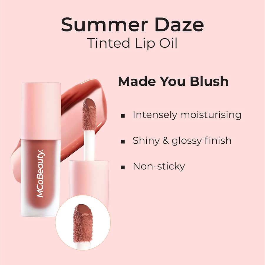 Mcobeauty Summer Daze Tinted Lip Oil Made You Blush 5.2mL