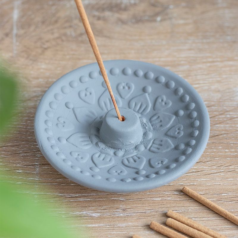 Terracotta Mandala Incense Plate