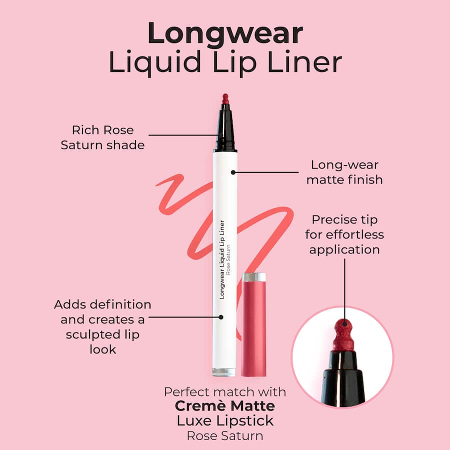 Mcobeauty Liquid Lip Liner Rose Saturn 1ea