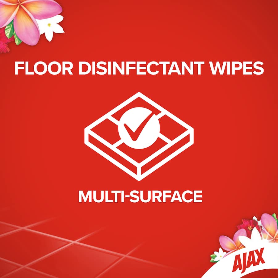 Ajax Cleaning Wipes Floor Tropical Breeze 25pack