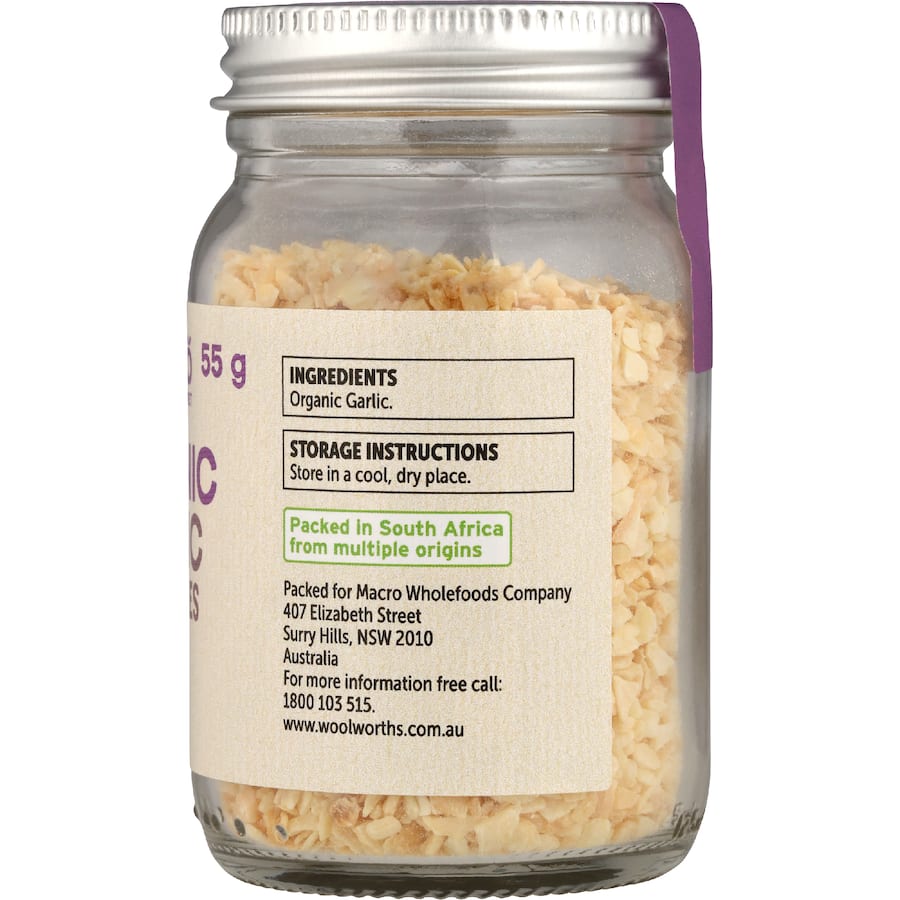 Macro Organic Garlic Granules  55g