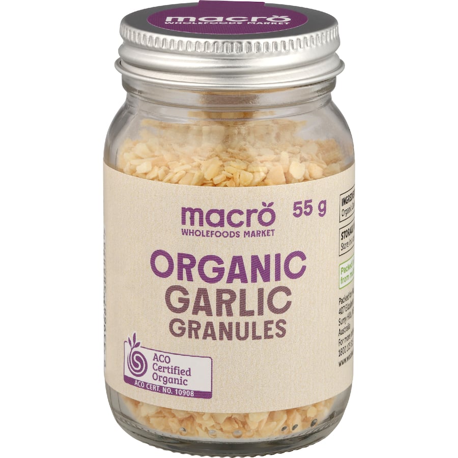 Macro Organic Garlic Granules  55g