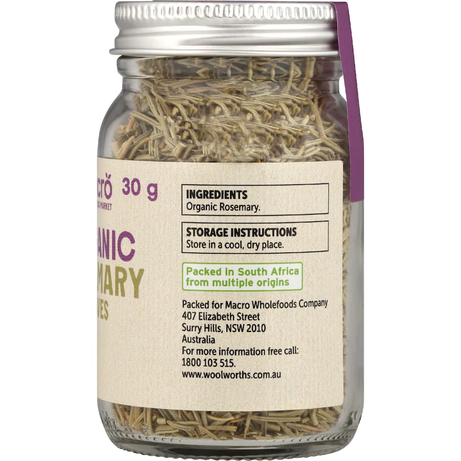 Macro Organic Rosemary Leaves - 30g