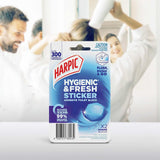 Harpic Toilet Cleaner Hygienic & Fresh Sticker Adhesive Marine 2 pack