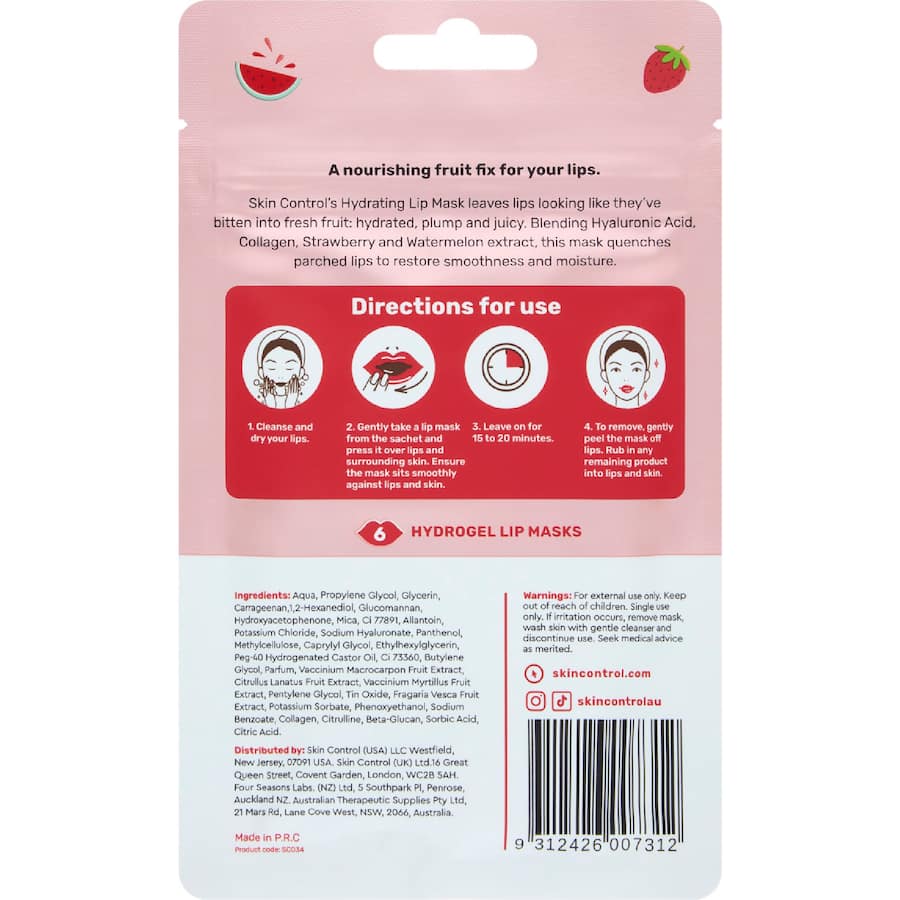 Skin Control Lip Mask Hydrating 6pack