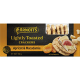 Arnotts Lightly Toasted Crackers Apricot & Macadamia 100g