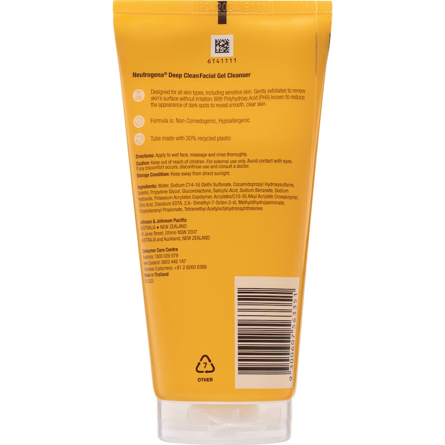 Neutrogena Deep Clean Facial Cleanser Gel 150g