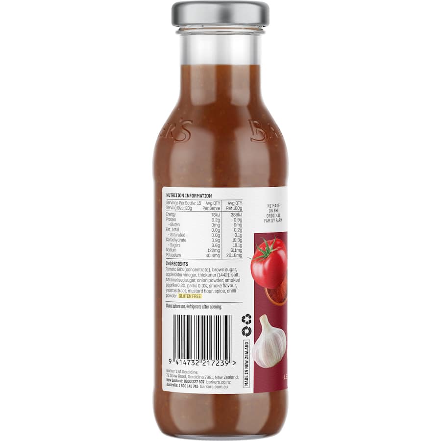Barkers Bbq Sauce Original 315g