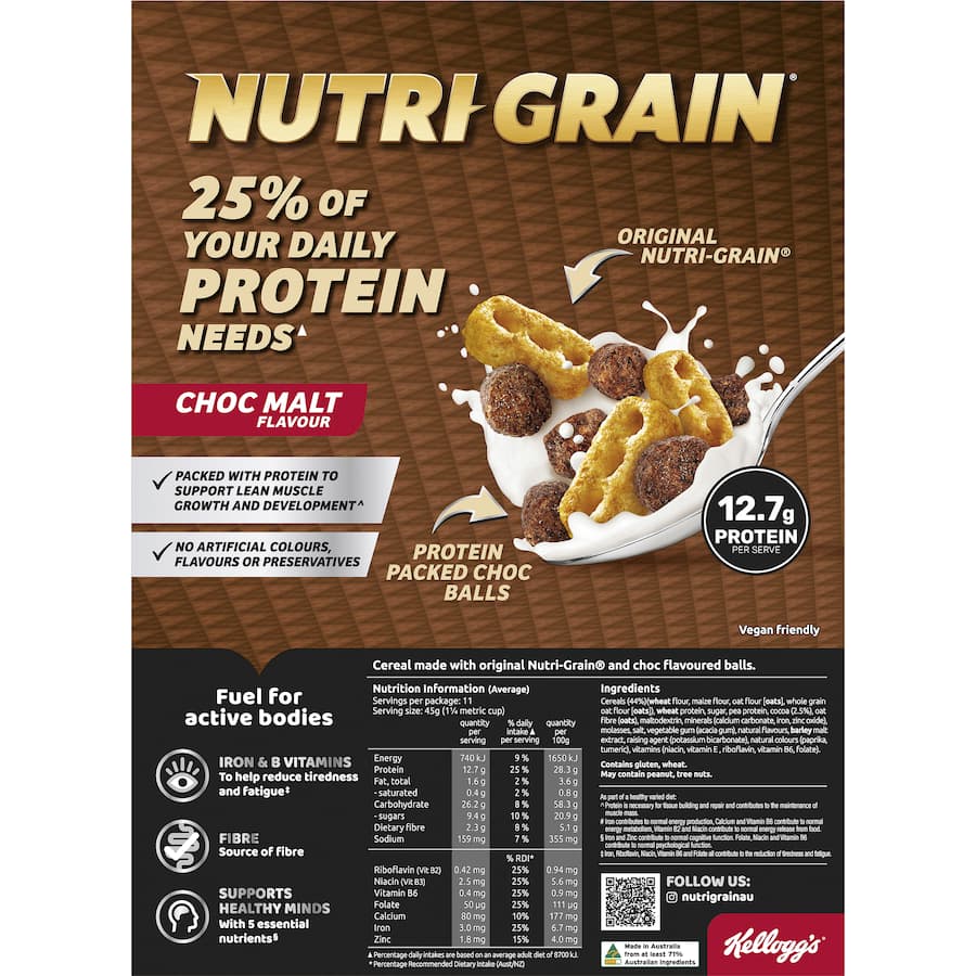 Kelloggs Cereal Nutrigrain High Protein 500g
