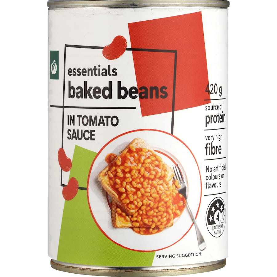Woolworths Essentials Baked Beans  - 420g