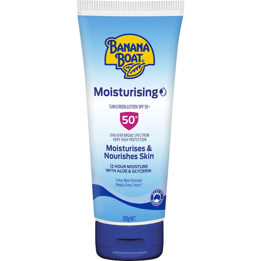 Banana Boat Sunscreen Moisturising Lotion Spf 50+ 200g