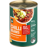 Woolworths Chilli Beans Mild 400g