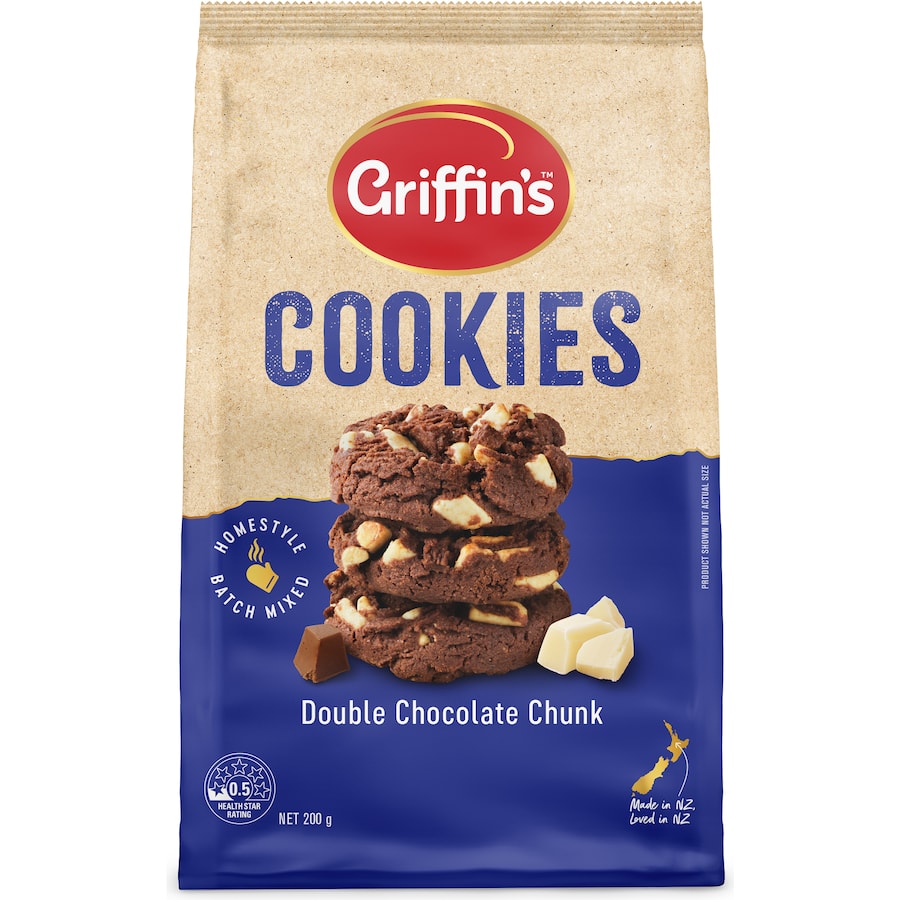 Griffins Cookies Double Choc Chunk 200g
