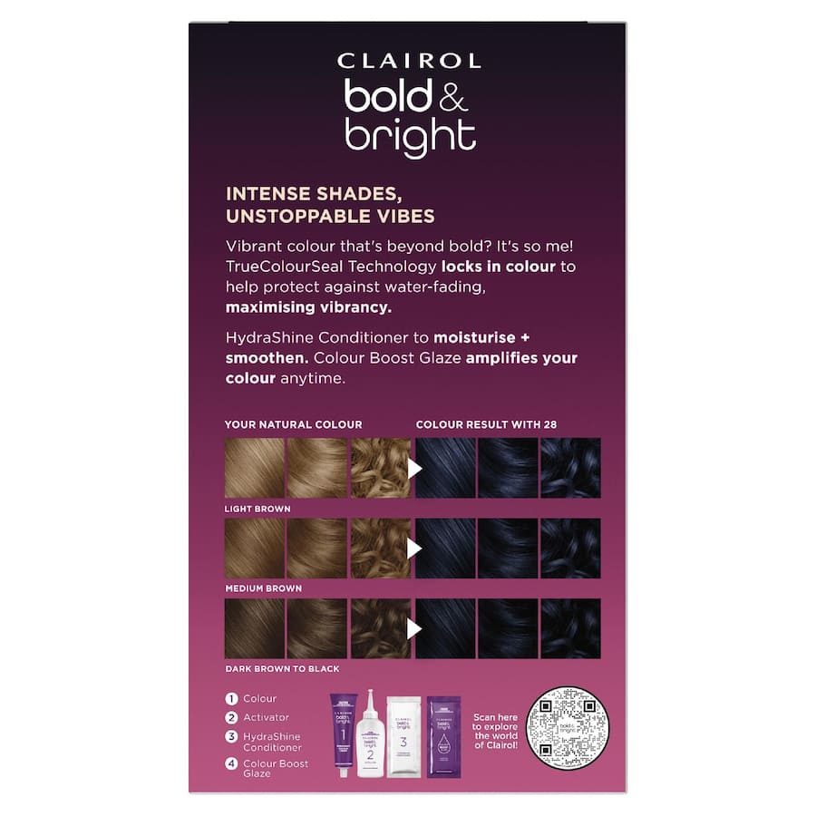 Clairol Bold & Bright Hair Colour Wild Blackberry 28 1pack