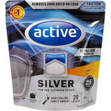 Active Silver Dishwasher Tablets Lemon 20pack