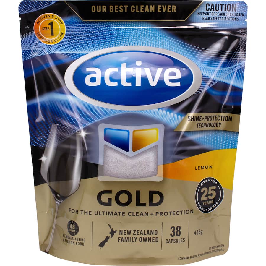 Active Gold Dishwasher Tablets Lemon 38pack