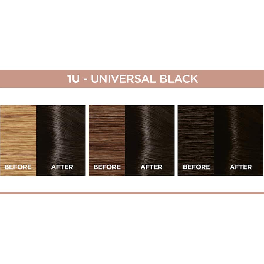 Loreal Excellence Hair Colour Universal Black 1u - 1pack
