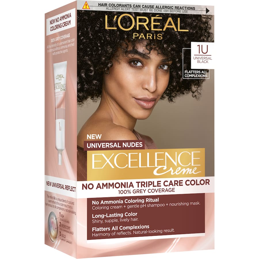 Loreal Excellence Hair Colour Universal Black 1u - 1pack