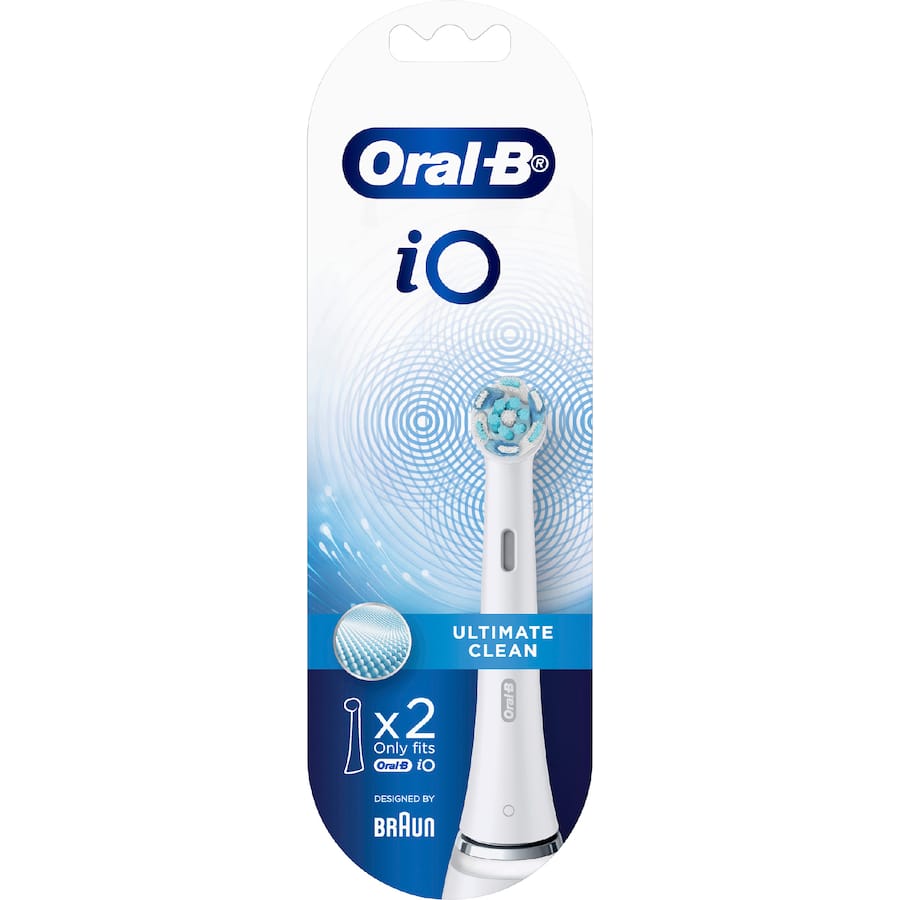 Oral B Electric Toothbrush Heads Io Ultra Clean White - 2pack