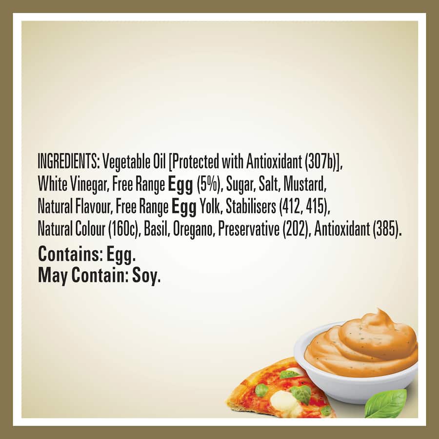 Heinz Mayonnaise Margherita Pizza 295mL