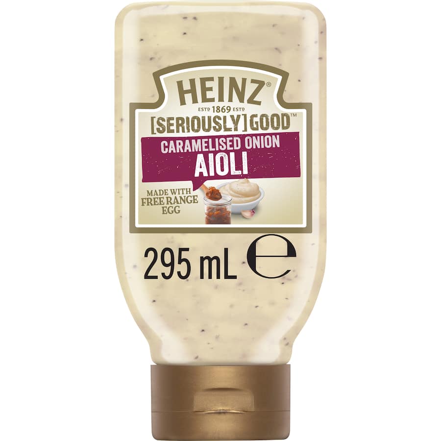 Heinz [Seriously] Good Aioli Mayonnaise Caramelised Onion 295mL